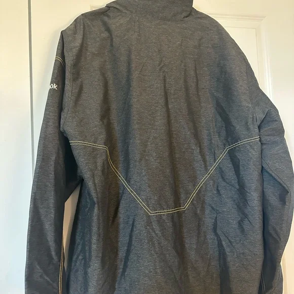 Reebok Pittsburgh Steelers Gray Windbreaker Jacket Size XL - Picture 6 of 8